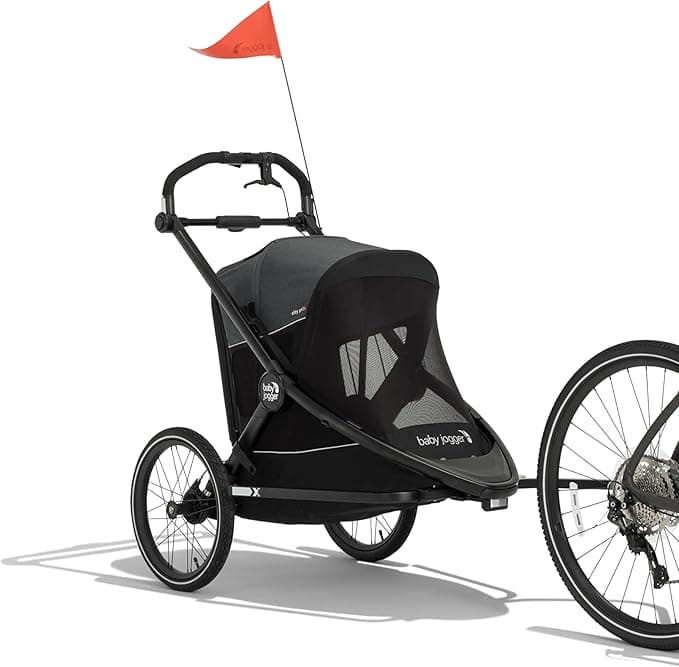 Baby Jogger City Prix Jogger x Bike Trailer x Shield Bundle – Easily Converts to Bike Trailer for Kids