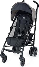 Chicco Liteway Stroller, Compact Fold Lightweight Aluminum Frame Umbrella Baby Stroller, for Use with Babies and Toddlers up to 40 lbs. | Dune/Taupe Grey