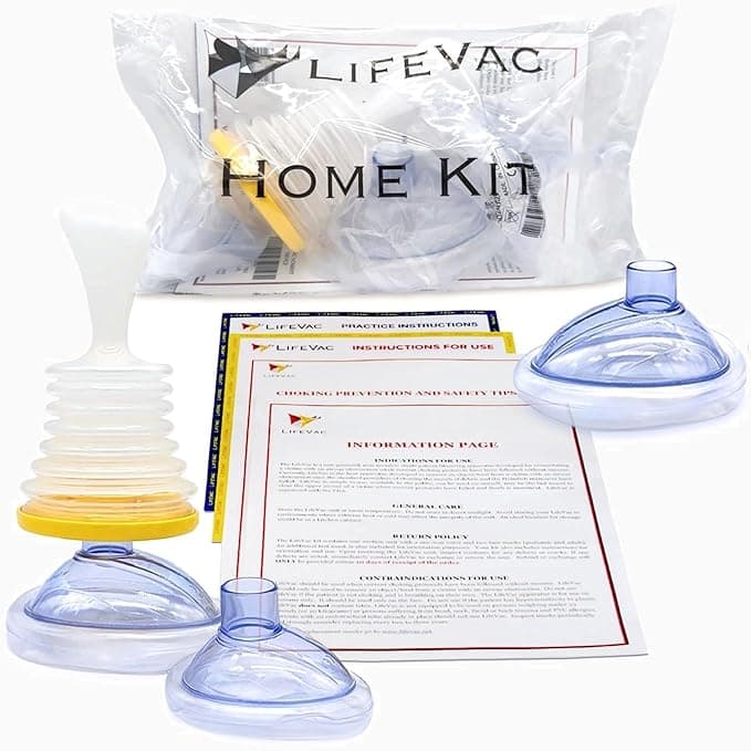 LifeVac Home Kit - Choking Rescue Device Home Kit for Adult and Children, Airway Clearance Device for Choking