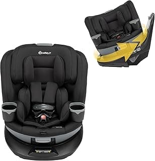Safety 1st Turn and Go 360° DLX Rotating All-in-One Convertible Car Seat, 10 Years of Use, Rear-Facing to Booster, Effortless Recline, SecureTech™ Magnetic Chest Clip - Hexagon Horizon