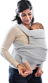 Boppy ComfyGrow Baby Carrier – 7-35lbs, Dove Gray – Baby Carrier Newborn to Toddler with 3 Carrying Positions – 3-Stage Adjustable Seat & Head Support, Cotton Fabric