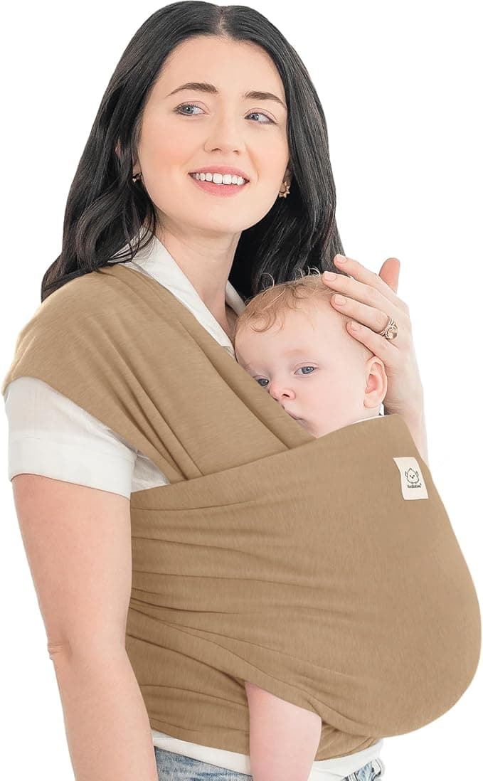 KeaBabies Baby Wrap Carrier - All in 1 Original Baby Carrier Newborn To Toddler Sling, Easy to Wear, Hands Free Bonding, Lightweight, Breathable Infant Wraps (Warm Hearth)