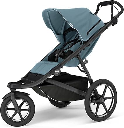 Thule Urban Glide 3 Single Child All-Terrain Stroller, Lightweight, Air-Filled Tires & Suspension, Integrated Hand Brake