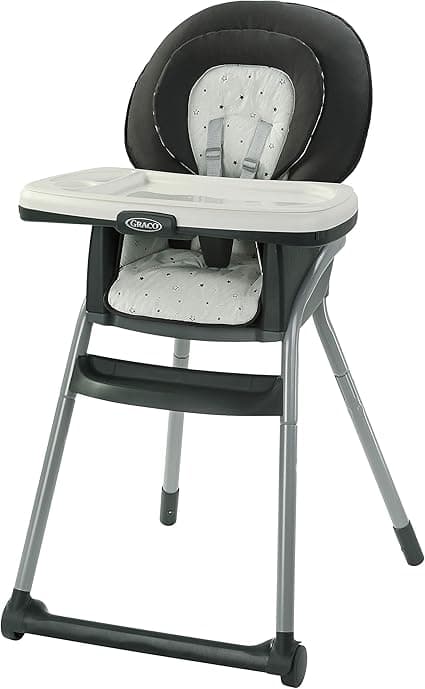 Graco Table2Table LX 6-in-1 Highchair, High Chair & Booster Seat for Babies, Toddlers and Big Kids, Asteroid