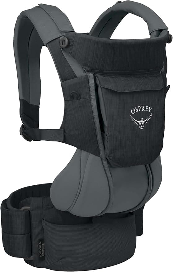 Osprey Poco Soft LT Convertible Baby Carrier for Newborn to Toddler - Lightweight, Tan Concrete
