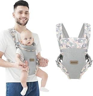 Baby Carrier Newborn to Toddler All Carry Position Front and Back Face-in and Face-Out Holder Baby Wrap Kangaroo Carrier for Toddler Infant (Camouflage)