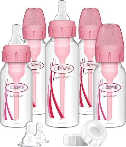 Dr. Brown's Options+ Narrow Baby Bottle Gift Set, Pink