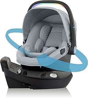 Evenflo Revolve180 LiteMax NXT Rotational Infant Car Seat with SensorySoothe - Quartz