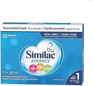 Similac Advance Step 1 Non-gmo Baby Formula, Concentrated Liquid, 385ml, 0+ Months, Blue, 12 Count