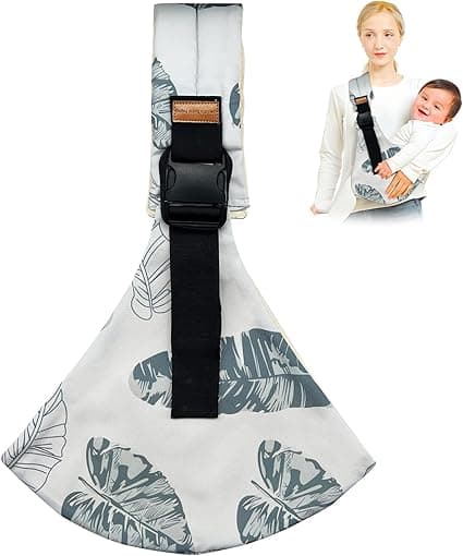 Baby Sling Carrier,2025 New Baby Carrier, Adjustable Baby Sling, Anti-Slip Hip Seat Portable Toddler Carrier,Carrying 10-30 lbs(Leaf)