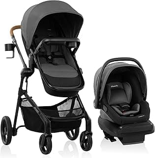 Evenflo Pivot NXT Travel System with LiteMax NXT Infant Car Seat - Silverado Gray