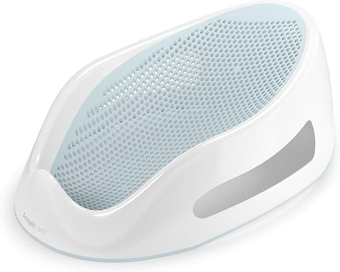Angelcare Baby Bath Support, Aqua, for babies less than 6 months of age, Made in Canada