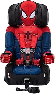 Marvel Spider Man 2-in-1 Car Seat by KidsEmbrace | Transport Canada CMVSS Approved | Forward-Facing Harness 22–65 lb & Booster 40–100 lb | LATCH Equipped | Side-Impact Tested