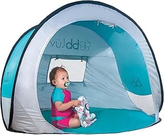 bblüv Sunkitö Pop Up Baby Play Tent and Canopy Sun Shelter with SPF 50 + Mosquito Net, Perfect for Infant at The Beach, Park, Camping or Playroom, Folds Flat for Easy Travel, Carry Bag Included