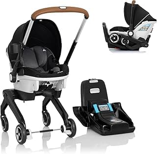 Gold Shyft DualRide with Carryall Storage Infant Car Seat and Stroller Combo (Moonstone Gray)