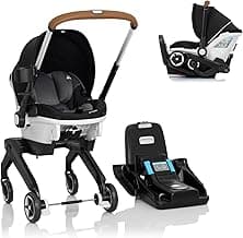 Gold Shyft DualRide with Carryall Storage Infant Car Seat and Stroller Combo (Moonstone Gray)