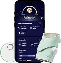 Owlet Dream Sock - Smart Baby Monitor View Heart Rate and Average Oxygen O2 as Sleep Quality Indicators. Wakings, Movement, and Sleep State. Digital Sleep Coach and Sleep Assist Prompts | Mint