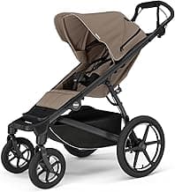 Thule Urban Glide 4-Wheel Single Child All-Terrain Stroller, Lightweight, Air-Filled Tires & Suspension, Twist Hand Brake