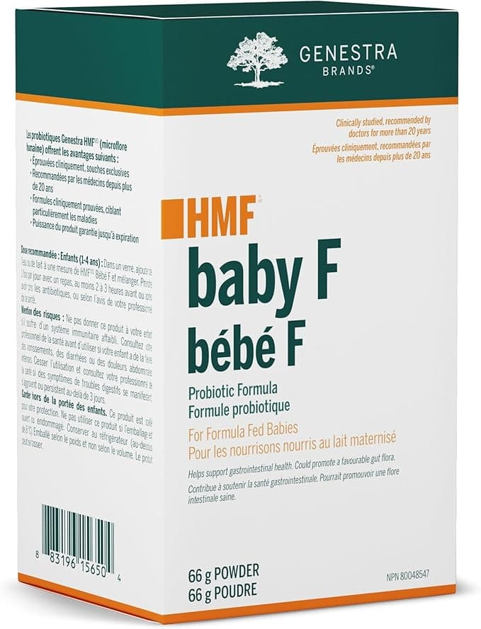 Genestra Brands - HMF Baby F - Probiotics for Formula Fed Babies to support Gastrointestinal Health in Children (1-4 years) - 66 Grams Powder