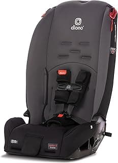 Diono Radian 3R, 3-in-1 Convertible Car Seat, Rear & Forward Facing, 10 Years 1 Car Seat, Slim Design Fits 3 Across, Gray Slate