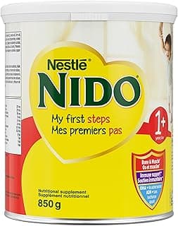 NIDO 1+ Toddler Milk-Based Nutritional Supplement With Calcium, Vitamins D and A, Magnesium, Probiotics, DHA, For Teeth, Muscles, Bones, Immune System And Brain Development, 850 g