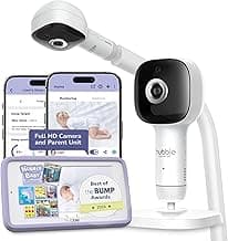 Hubble Connected SkyVision AI-Enhanced HD Smart Camera Baby Monitor, Parent Unit, Mount, Night Vision, Nightlight, Soothing Sounds, Wellness Tracker, App