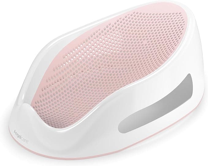 Angelcare Baby Bath Support, Pink, for Babies Less Than 6 Months of Age, Made in Canada