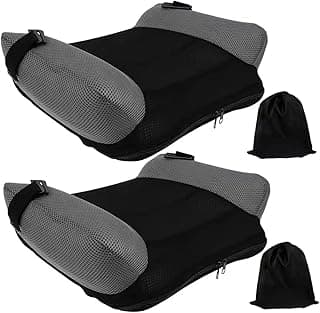 2Pcs Inflatable Booster Seat, Quick Inflate & Portable Travel Booster Seat with Storage Bag, Comfort Backless Car Cushion Car
