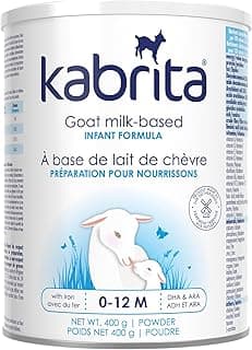Kabrita Goat Milk Infant Formula - Easy to Digest Baby Formula 0-12 Months - Contains Prebiotics, Iron, DHA, Non-GMO - Gentle on Sensitive Tummies - Supports Gut Health & Sleep - 400g