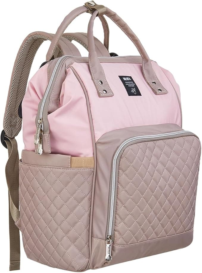 MUIFA Diaper Bag Multi-Function Waterproof Travel Backpack Nappy Bag for Baby Care with Insulated Pockets