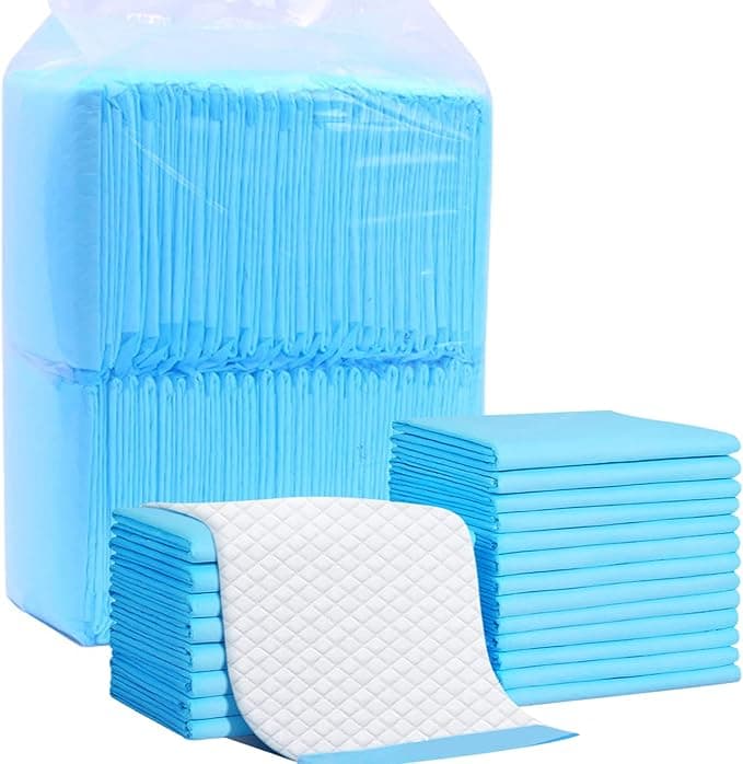 100 Pack Disposable Changing Pads, Portable Diaper Change Pad for Baby, Super Absorbent Leak-Proof Incontinence Bed Table Pee Mat for Travel and Home