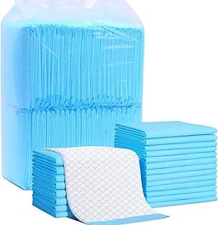100 Pack Disposable Changing Pads, Portable Diaper Change Pad for Baby, Super Absorbent Leak-Proof Incontinence Bed Table Pee Mat for Travel and Home