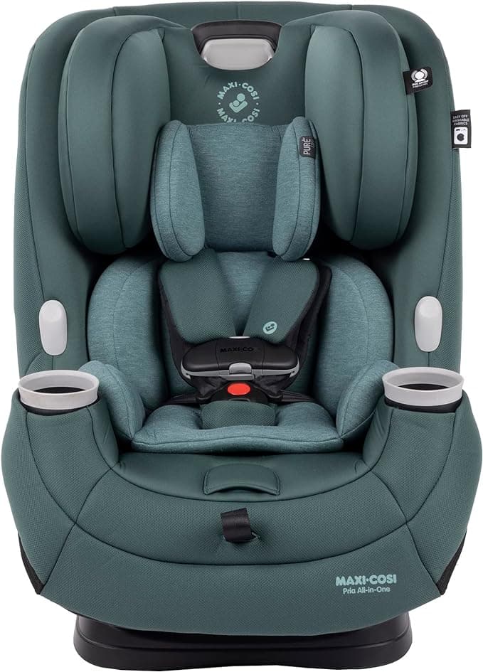 Maxi-Cosi Pria All-in-One Car Seat, 3in1, Convertible from Infant to Toddler, rear and forward facing, booster mode, washable Seat Cover, Essential Green