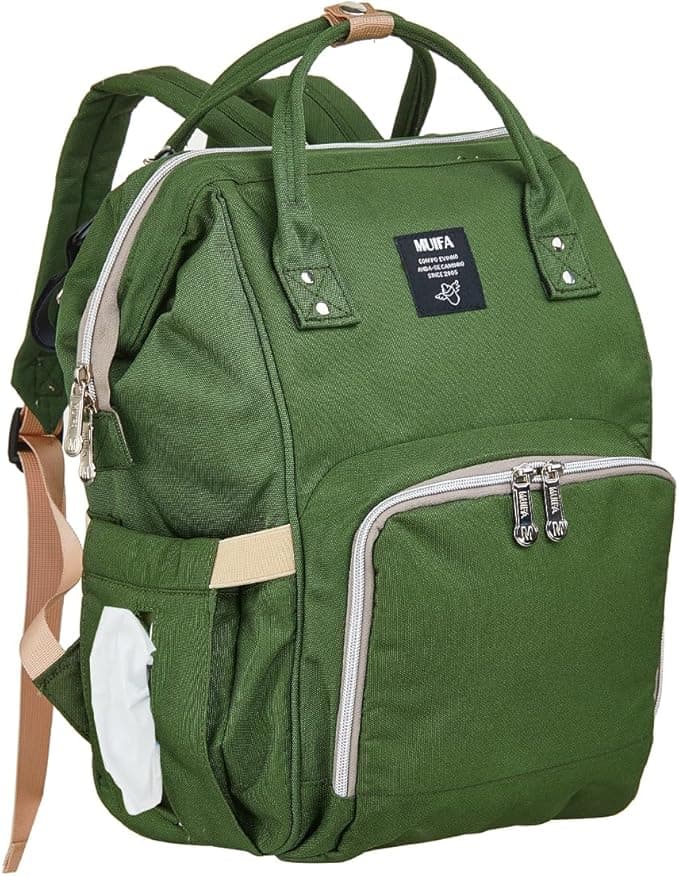 MUIFA Diaper Bag Multi-Function Waterproof Travel Backpack Nappy Bag for Baby Care with Insulated Pockets