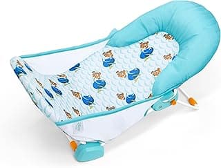 Disney Baby Finding Nemo Foldaway 2-Position Baby Bath Seat, Adjustable Support for Sink or Bathtub, Ages 0-6 Months up to 20 Pounds, Machine-Washable Sling, by Bright Starts