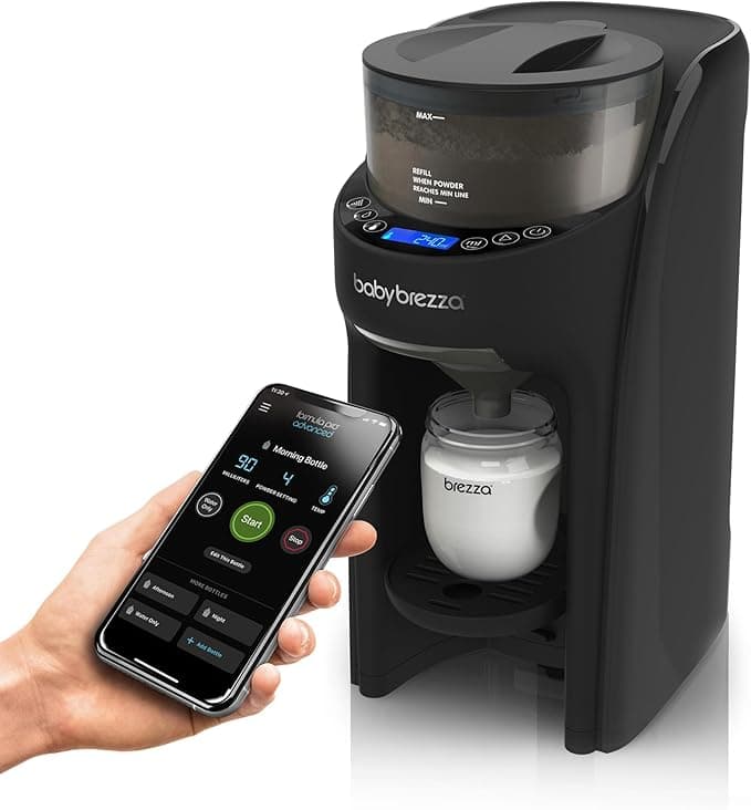 Baby Brezza Formula Pro Advanced WiFi Formula Dispenser Machine - Automatically Mix a Warm Formula Bottle Instantly - Easily Make Bottle with Automatic Powder Blending