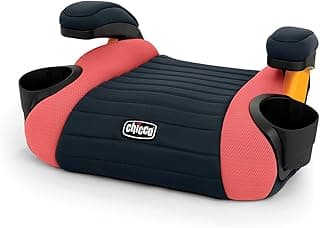 Chicco GoFit Backless Booster Car Seat, Travel Seat for Car, Portable Children 40-110 lbs. - Coral/Orange