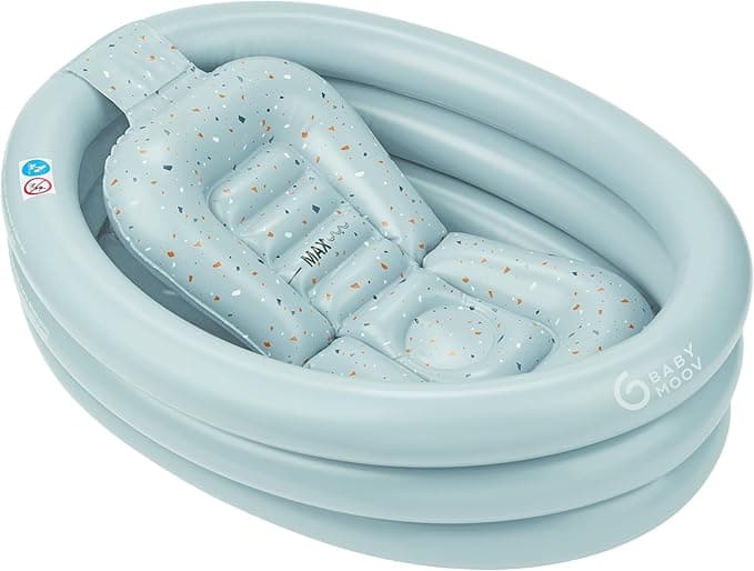 Babymoov Inflatable Bathtub & Pool - Safe, Portable & Grows with Baby (from 0+ Newborn Insert Included)
