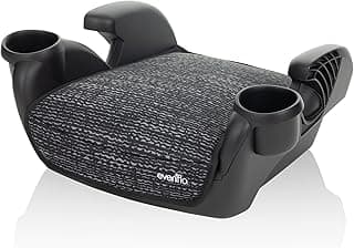 Evenflo Go Time No Back Booster Car Seat (Static Black)