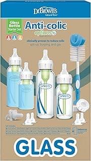 Dr. Brown’s Natural Flow Anti-Colic Options+ Narrow Glass Bottle Starter Set