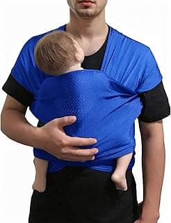 Baby wrap Infant Carrier Water Sling Warm Weather Lightweight, Quick Dry Breathable Navyblue