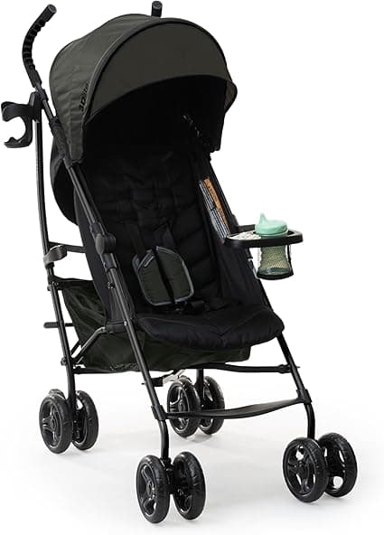 Summer Infant Ingenuity 3Dlite Convenience Stroller, Green–Lightweight Stroller with Aluminum Frame, Large Seat Area, 4 Position Recline, Extra Large Storage Basket–Infant Stroller for Travel & More
