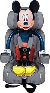 Disney Mickey Mouse 2-in-1 Car Seat by KidsEmbrace | Transport Canada CMVSS Approved | Forward-Facing Harness 22–65 lb & Booster 40–100 lb | LATCH Equipped | Side-Impact Tested