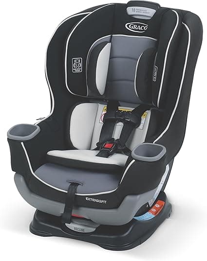 Graco Extend2Fit Convertible Car Seat, 2-in-1 Forward & Rear-Facing Baby Car Seat, 1.8-30 kg (4-65 lb), Gotham