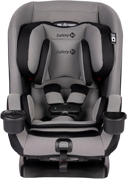 Safety 1st EverSlim 4-in-1 Convertible All-in-One Car Seat, infant to toddler, rear and forward facing, booster mode, backless booster, Fits 3 across, Washable seat, Birth to 10 years, Cosmic Circuit