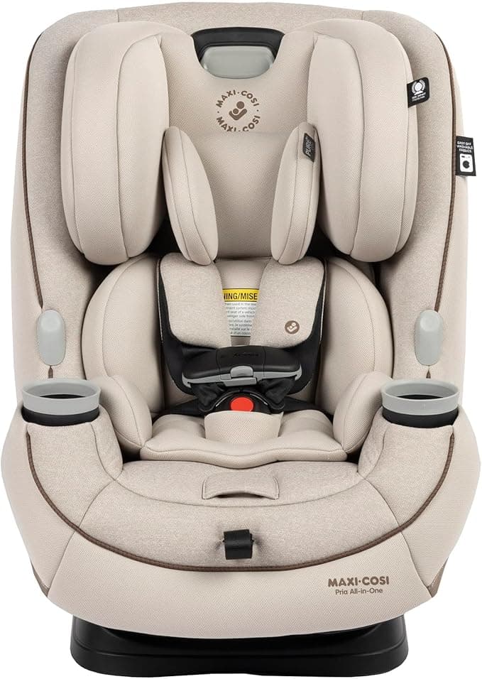 Maxi Cosi Pria All-in-One Car Seat, 3in1, Convertible from Infant to Toddler, rear and forward facing, booster mode, washable Seat Cover, Desert Wonder