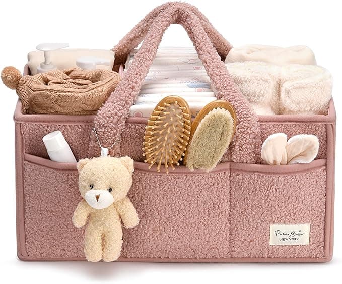 PeraBella Diaper Caddy Organizer for Changing Table, Storage Basket, Car Organizer, Nursery Organizer, Portable Storage