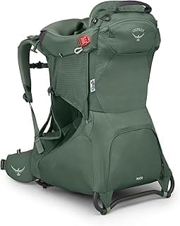 Osprey Poco Child Carrier Backpack - Adjustable Travel Baby Carrier with Sunshade - Comfortable Hiking Carrier for Toddlers, Koreset Green