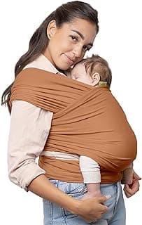 Boba Baby Wrap Carrier – Original Baby Sling Carrier for Newborns (7–35 lbs), Soft, Secure, Hands-Free & Ergonomic, Ideal for Comfortable Bonding, New Parents (Organic Fox)