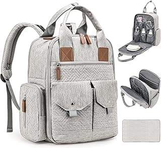 Diaper Bag Backpack with Changing pad